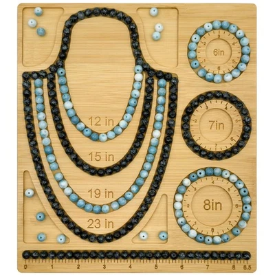 Petoysoso Bead Boards for Jewelry Making, Bamboo Beading Board for Bracelet - Image 1 of 4