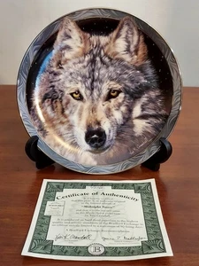 2. Bradford Exchange MIDNIGHT SNOW Mystic Spirit WOLF TELLER Vivi Crandall Echtheitszertifikat - Bild 1 von 4