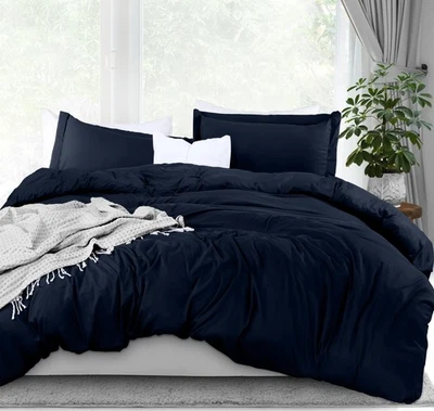 Duvet Cover King Size - 1 Comforter Cover with 2 Pillow Shams - 3 Pieces Bedd... - Image 1 of 4