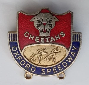 Oxford Speedway Cheetahs Vintage Enamel Pin Badge.     PB1-49 - Picture 1 of 3