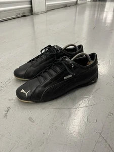 Puma Repli Cat II Low Leather Driving Shoes Sneakers 10 Mens Speed Black - Picture 1 of 9