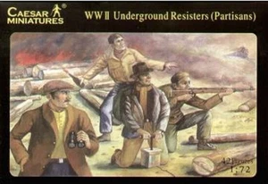 CAESAR MINIATURES HISTORY 006 WWII UNDERGROUND RESISTERS PARTISANS - Imagen 1 de 1