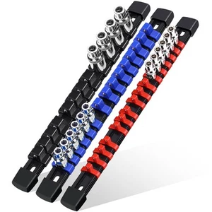 3-Piece Socket Organizer Rail Set, Premium Socket Holder, Heavy-Duty Socket R... - Picture 1 of 6