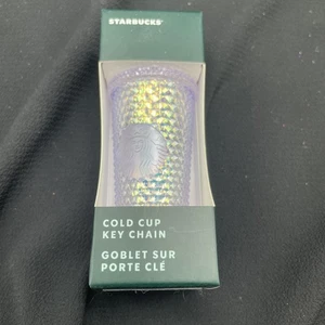 2023 Starbucks Cold Cup Ornament Schlüsselanhänger Jeweled iridescent Unicorn - Bild 1 von 5