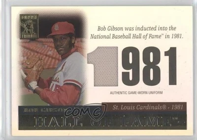 2004 Topps Tribute Hall of Fame Tribute Relic Bob Gibson #TR-BG HOF - Image 1 of 2
