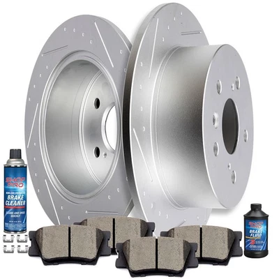 Rotores de freno traseros y pastillas de cerámica para Lexus ES300h ES350 Toyota Avalon Camry Foto 1 de 4