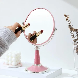 6-Inch Mirrors Tabletop Vanity Makeup Mirror Two-Sided Swivel with Diamond De... - Picture 1 of 9