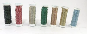 Kreinik Metallic Fusible Iron-on Thread Assorted Spools 7x3M - Picture 1 of 2