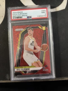 2024-25 Panini Prizm - Kyle Filipowski #263 Red Fast Break Prizm /100 (RC) PSA 9 - Picture 1 of 3