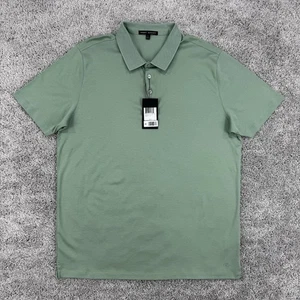 Polo Robert Barakett Hombres L Verde Nuevo con Etiquetas Georgia Manga Corta Panal Precio de venta sugerido por el fabricante: $99.50 - Imagen 1 de 13