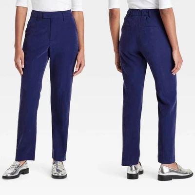 Talla 6 - Pantalones Stovepipe de tiro alto para mujer - Un nuevo día - Azul Foto 1 de 4