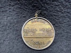 1973 Hawaii Kona Dollar Kammer Handel Münze Anhänger für Halskette Souvenir - Bild 1 von 9