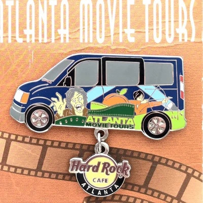 Hard Rock Cafe Brooch Pin Atlanta GA Movie Tour Van Jewelry Souvenir Gift - Image 1 of 4