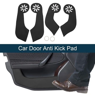 Car Door Anti Kick Pad Sticker Protector for Toyota RAV4 2004-2012 Black 1 Set - Image 1 of 4