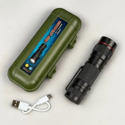 MARKENLOS 1200000LM USB Rechargeable LED Flashlight Super Bright Torch Tactical Light Hot