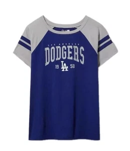 NWOT TORRID NEW ERA LOS ANGELES DODGERS Blue Fitted Varsity Tee Sz 2 2X 18-20 - Picture 1 of 15