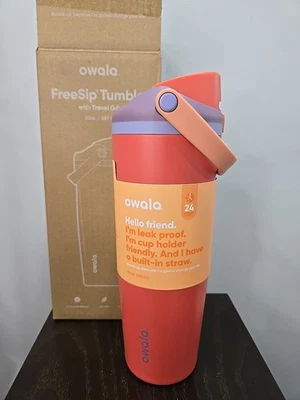 Бутылка Owala FreeSip Sway из нержавеющей стали / 30 унций / цвет: терракотовый закат - Изображение 1 из 4