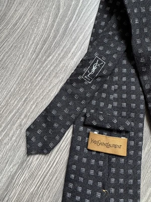 Corbata Oldmoney de lana marrón para hombre Yves Saint Laurent Foto 1 de 4