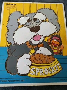 VINTAGE 1983 PLAYSKOOL SPROCKET MUPPETS JIM HENSON FRAME TRAY PUZZLE COMPLETE - Picture 1 of 3