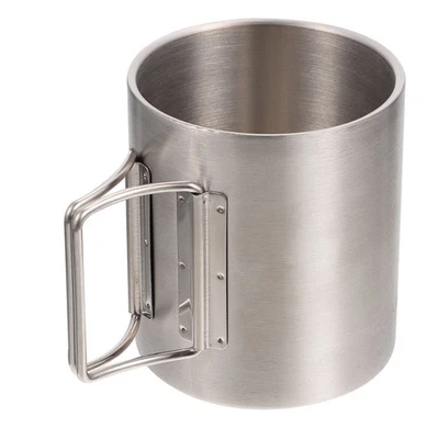  Wasserbecher Faltbar Kaffeetasse Edelstahl Metallbecher Edelstahlschüssel - Bild 1 von 4