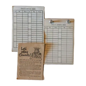 KP1) Set of 2 Vintage Bridge Canasta Samba Individual Player Score Sheet Pads P3 - Picture 1 of 7