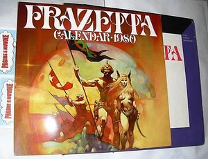frank frazetta - THE FRANK FRAZETTA CALENDAR 1980 - englischer Kalender - Bild 1 von 1