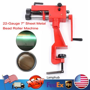 Máquina de rodillos de cuentas de metal profesional dobladora de chapa de acero calibre 22 con kit de 6 troqueles - Imagen 1 de 14