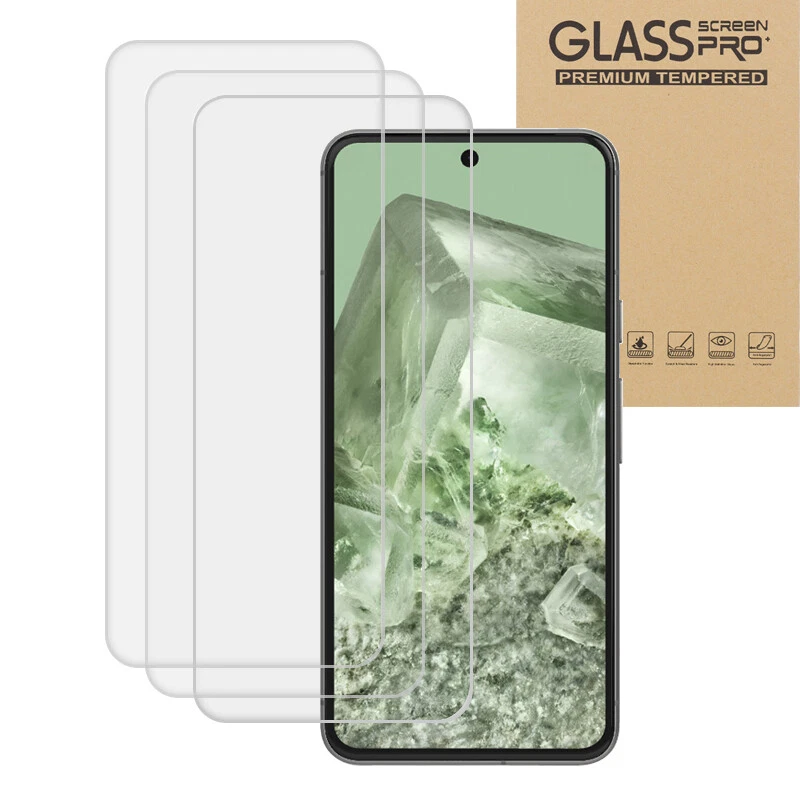 3PACK Google Pixel XL 3 4 5 6 7 7a 8 8 Pro Fold Tempered Glass Screen Protector - Image 1 of 1