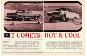 1965 MERCURY COMET CALIENTE & CYCLONE ~ ORIGINAL 8-PAGE ROAD TEST / ARTICLE / AD - Picture 1 of 1