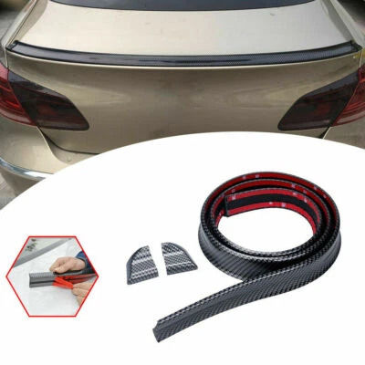 Alerón universal de fibra de carbono para automóvil de 4,9 pies labio de techo trasero moldura de maletero de ala deportiva Foto 1 de 4