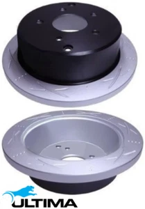 REAR SLOTTED DISC BRAKE ROTORS FOR HOLDEN COMMODORE VT VU VX 304 LS1 5.0L 5.7 V8 - Picture 1 of 1