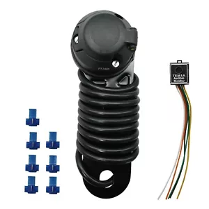 Universal 7 Pin 12n Einzelabschleppelektrik/Anhängerkupplung Kabelsatz - Bild 1 von 8
