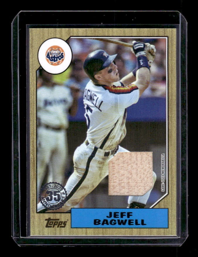 2022 Topps '87 Topps Relics #87RJBA Jeff Bagwell Jersey - EXACT SCAN - Image 1 of 1