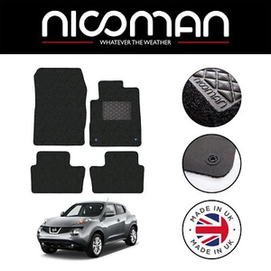Fits  Nissan Juke 2010-present GENUINE LUXURY Tailored Car Floor Mats Black Set - Picture 1 of 11