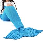 LAGHCAT Mermaid Tail Costume Sea Crochet Fuzzy Sherpa Sleeping Bag Throw Blanket