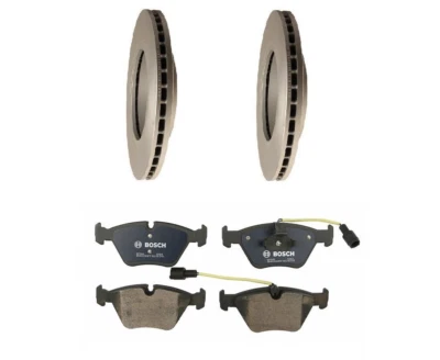 Kit de 2 pastillas de freno BOSCH disco rotor delantero céntrico para BMW (E46) 330Ci i xi z4 3.0si Foto 1 de 4