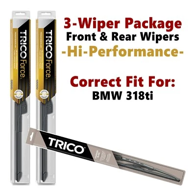 Wipers 3-pk Hi-Performance fits 1997-1999 BMW 318ti - 25210/200/30180 Foto 1 de 4