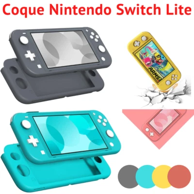 PHONILLICO Coque pour Nintendo Switch Lite - Etui Housse 360 Silicone Souple Antichoc