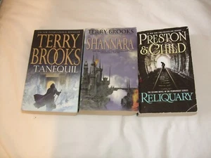 3 Paperback Books 2 Terry Brooks/1 Preston & Child  All Listed Box DG - Picture 1 of 7