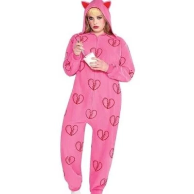 Harley Quinn Birds of Prey Break Up Zipster One Piece Halloween Costume SZ L/XL - Image 1 of 4