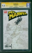 Ms Marvel 1 Michael Turner Sketch Variant CGC SS 9.8 Stan Lee 5/06 Larsen Movie