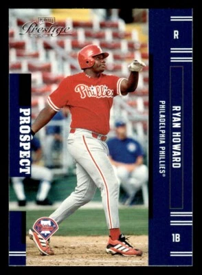 Ryan Howard 2005 Playoff Prestige #163 RC Rookie Philadelphia Phillies - Image 1 of 2