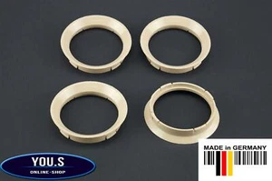 4 x ZENTRIERRINGE 64,0 - 57,1 mm für Audi VW Seat Skoda Borbert Artec RH ASA - Bild 1 von 2