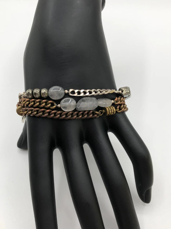 Pulsera Silpada Garden Party Link Plata Esterlina Metal Mixto Tricolor Foto 1 de 4