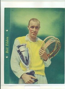 1937 Dixie Lids Premium Bill Tilden Tennis EX
