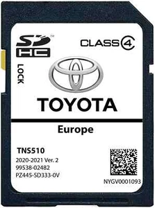 TOYOTA TNS510 SAT NAV MAP SD CARD NAVIGATION UPDATE 2021 - Bild 1 von 3