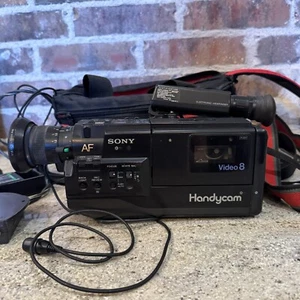 Vintage Rare SONY Video 8 Camcorder CCD-V5 W/Case & Accessories *UNTESTED* - Picture 1 of 11