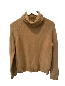 Maglione Lauren Ralph Lauren lana cashmere cammello girocollo angora coniglio taglia L - Foto 1 di 7