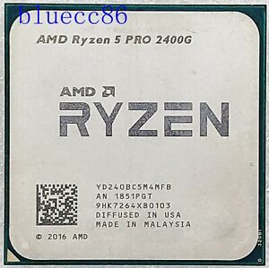 AMD Ryzen 5 PRO 2400G Desktop Socket AM4 Integrated graphics CPU Processors