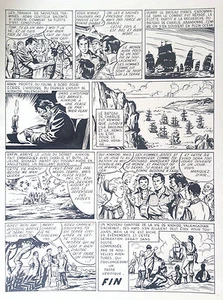 Superbe grande planche originale Kirkor Yalengadian Ortiz Moya Vengeur N° 32 - Picture 1 of 1